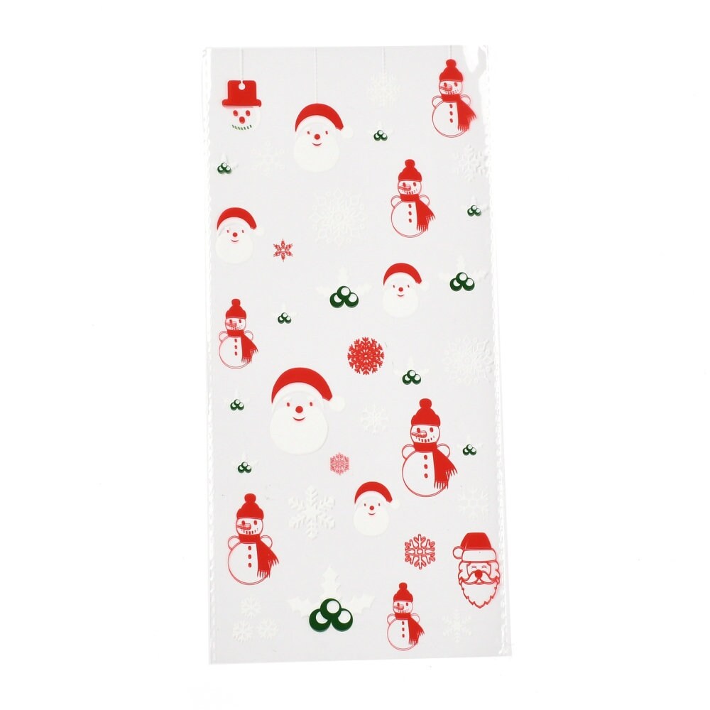 Christmas Theme Cellophane Storage Bags, for Chocolate, Sweets.