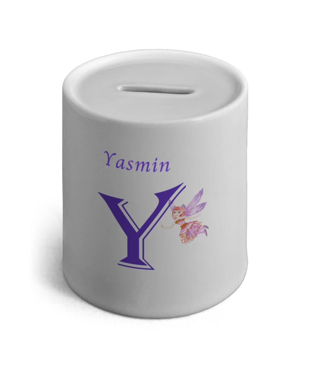 Personalised Fairy Ceramic Money Box