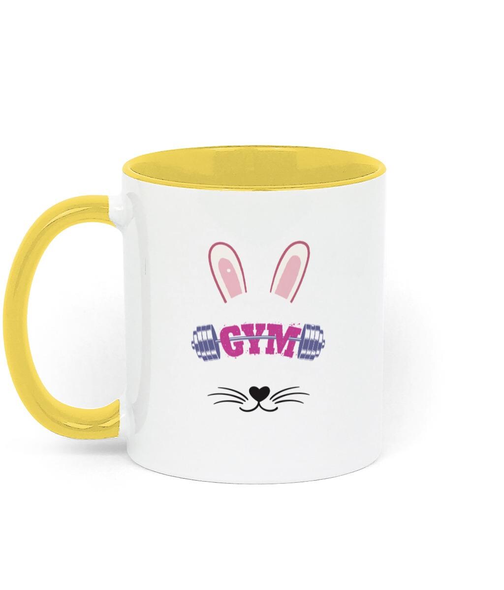 Gym Bunny Two Tone Mug