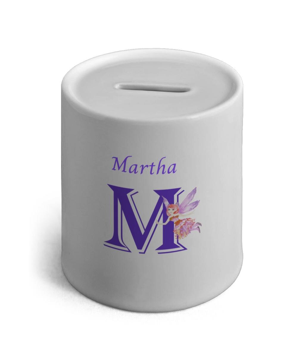 Personalised Fairy Ceramic Money Box