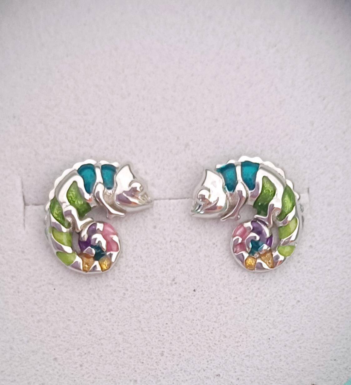 Chameleon Stud Earrings