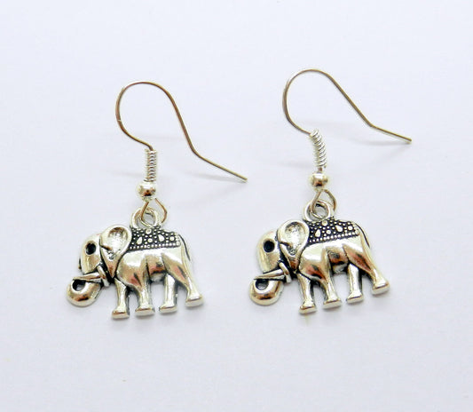 Tibetan Elephant Earrings