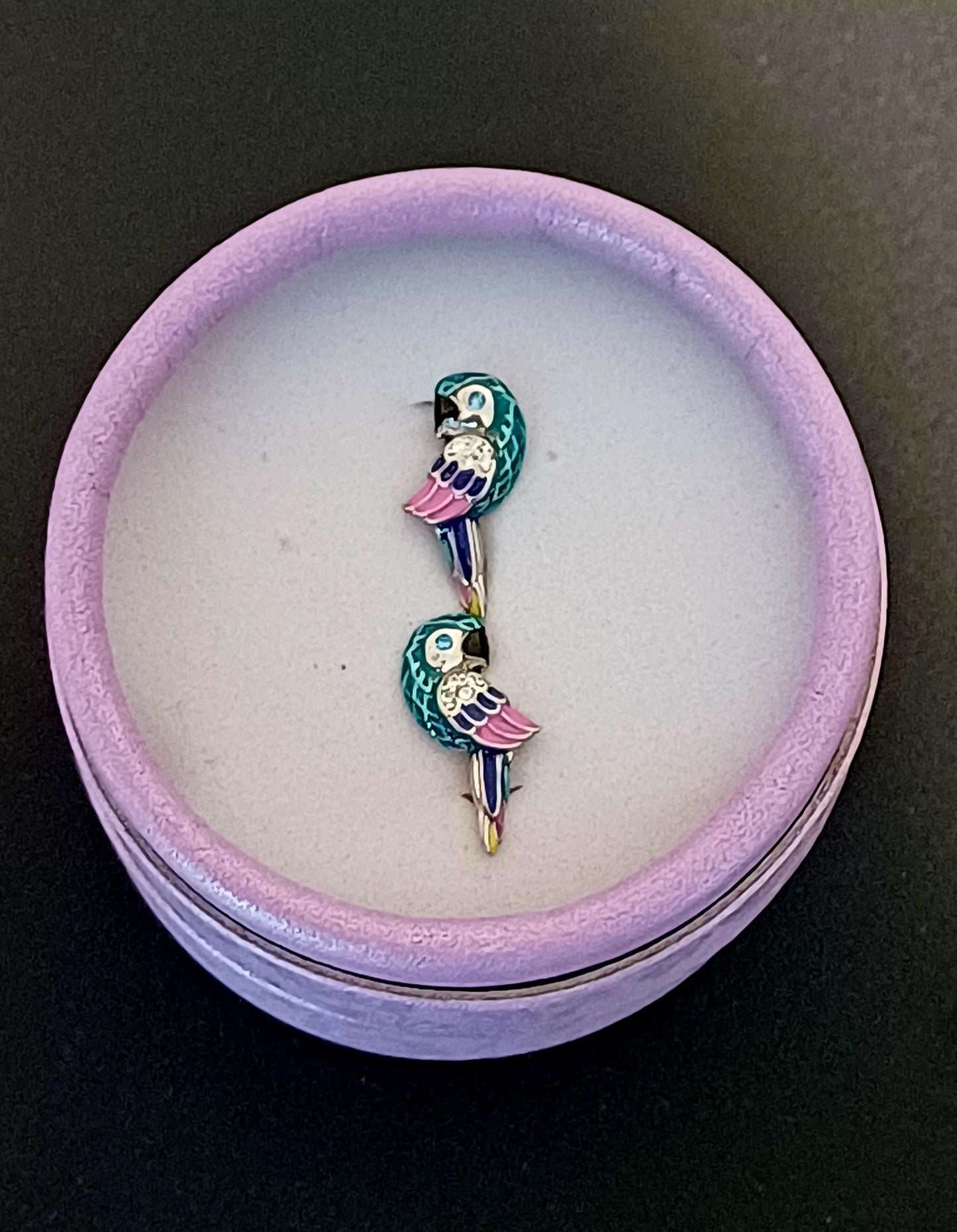 Parrot Silver Earrings