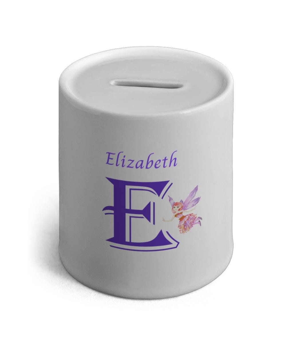 Personalised Fairy Ceramic Money Box