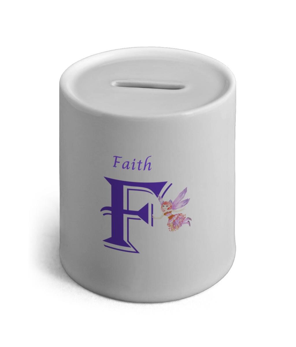 Personalised Fairy Ceramic Money Box