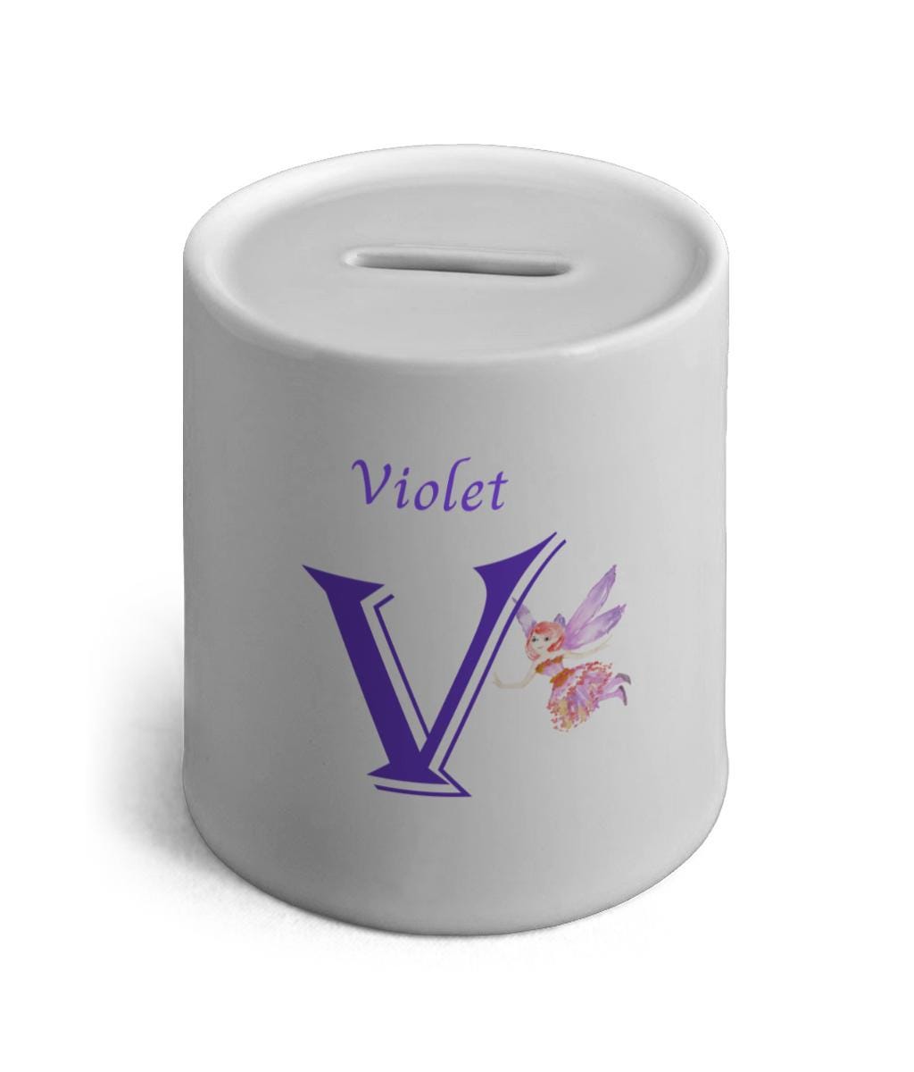 Personalised Fairy Ceramic Money Box