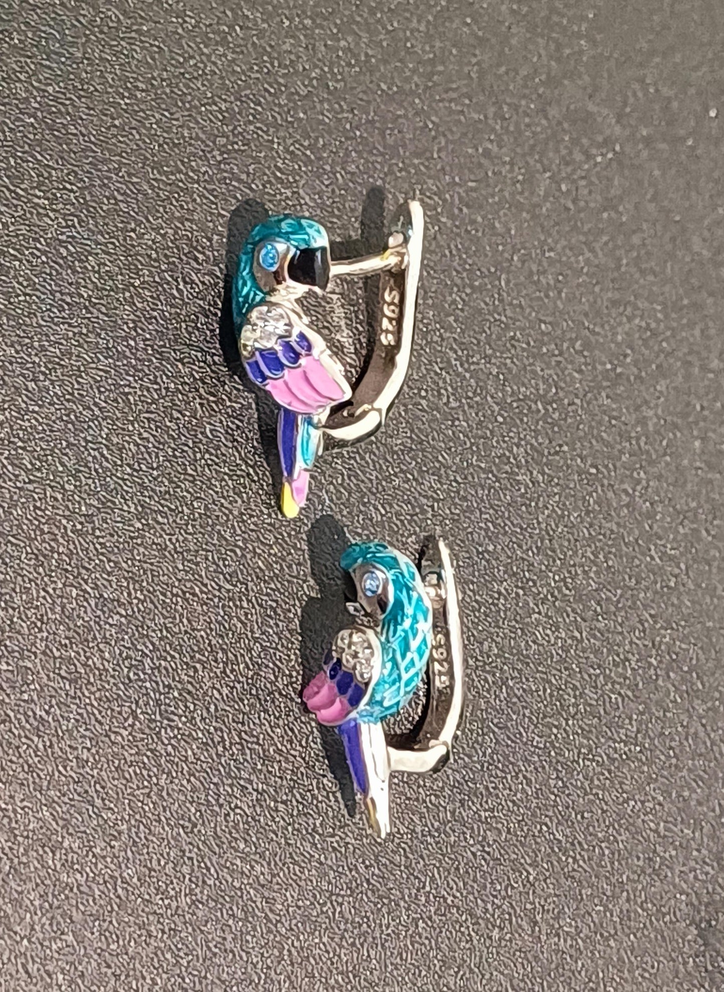 Parrot Silver Earrings