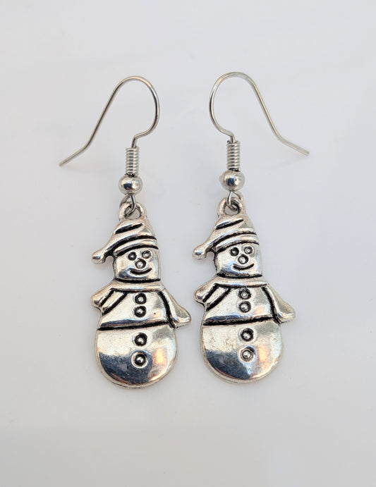 Christmas Snowman Earrings