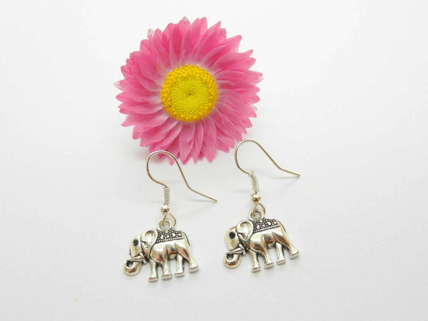 Tibetan Elephant Earrings