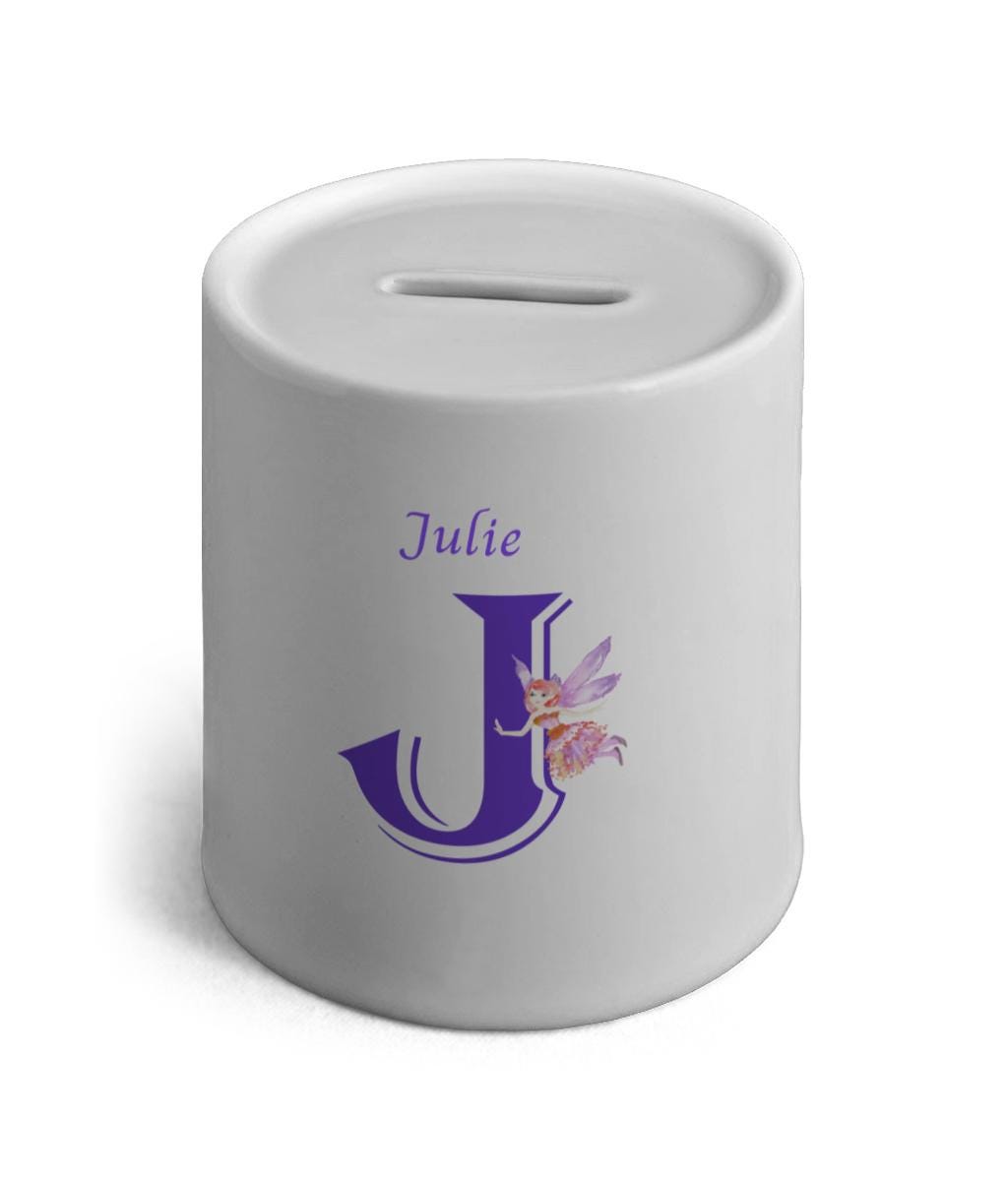 Personalised Fairy Ceramic Money Box