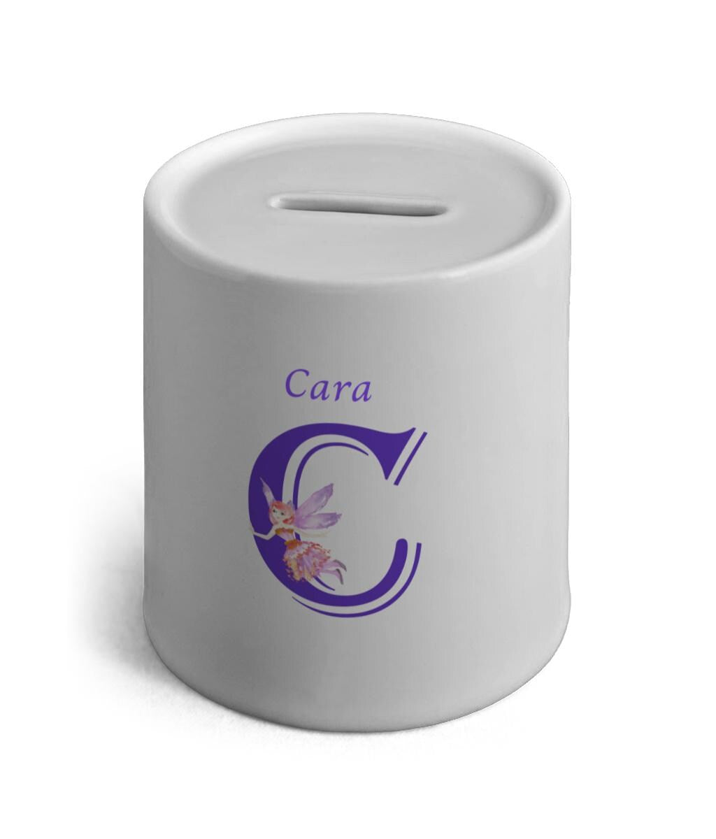 Personalised Fairy Ceramic Money Box