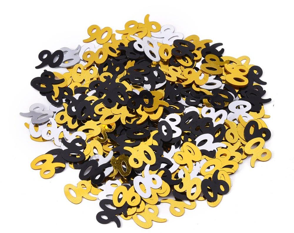 90th Birthday Confetti - bestseller!
